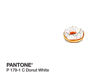 Donut White Pantone PhonoRealism